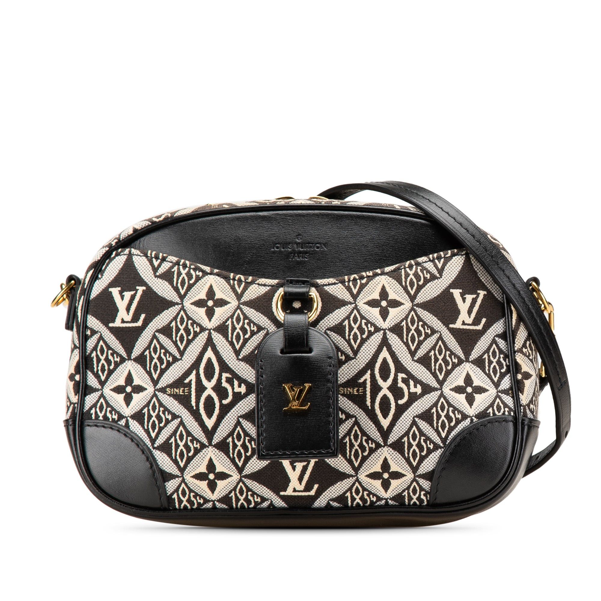 Louis Vuitton Black Mini Monogram Jacquard Since 1854 Deauville Crossbody Bag, Women's