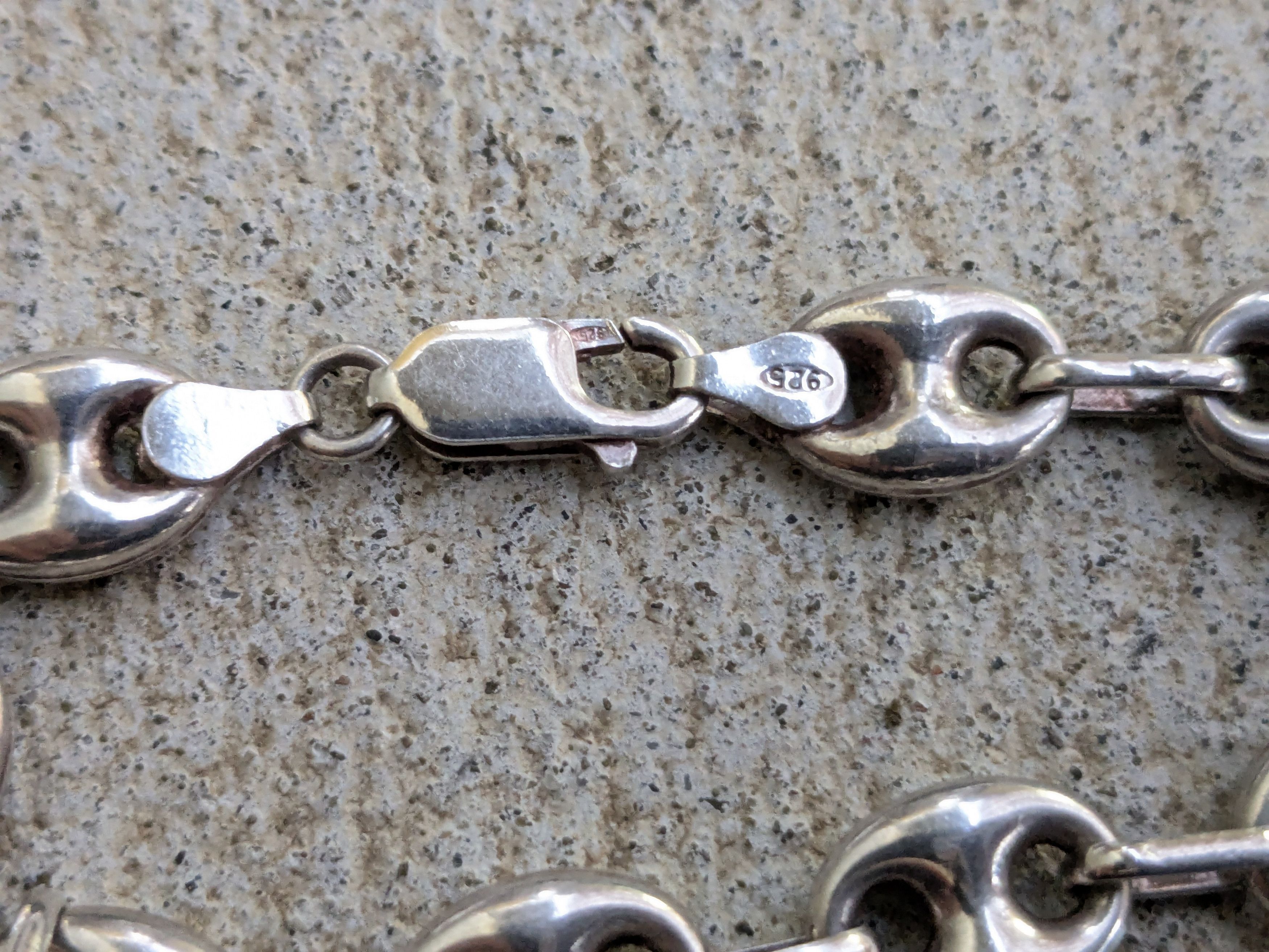 Vintage Vintage Sterling Silver Bracelet Puffy Hollow Anchor Size ONE SIZE - 9 Thumbnail