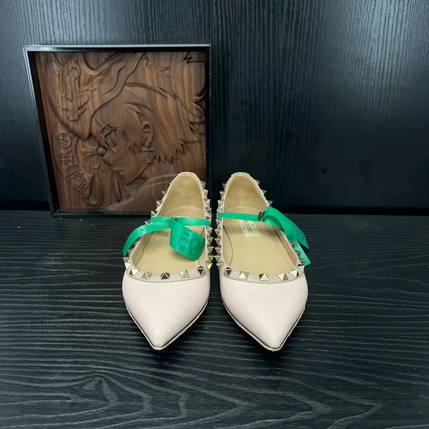 Valentino Valentino Rockstud Nude Pink Flats 37 Protected Size US 6.5 / IT 36.5 - 4 Thumbnail