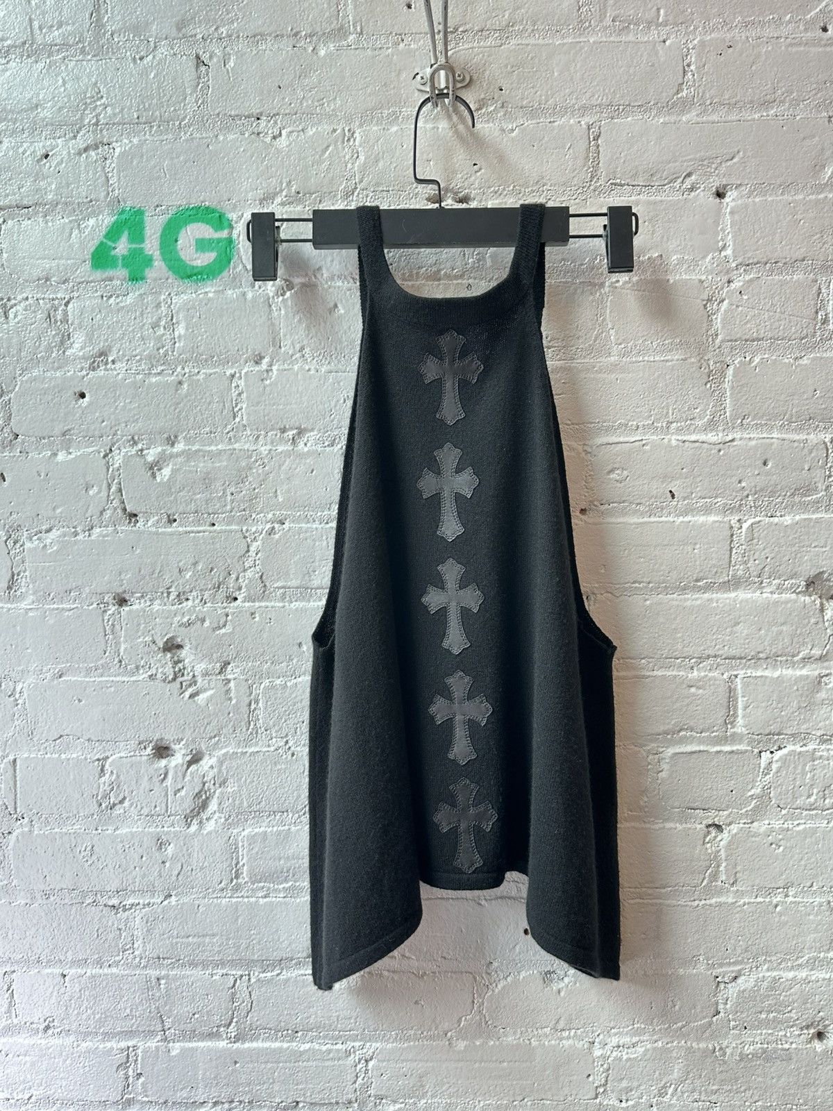 Chrome Hearts CHROME HEARTS CASHMERE PATCH TANK TOP Size L / US 10 / IT 46 - 1 Thumbnail