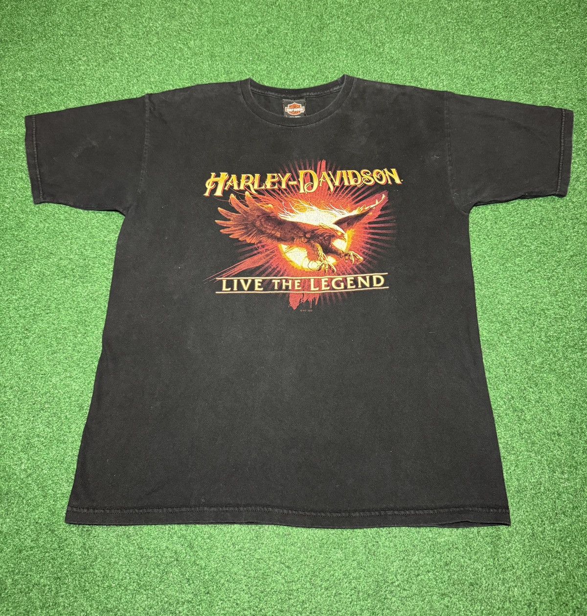 Harley Davidson Harley Davidson Biker Legend Motorcycle Eagle Lrg T Shirt Size US L / EU 52-54 / 3 - 1 Thumbnail