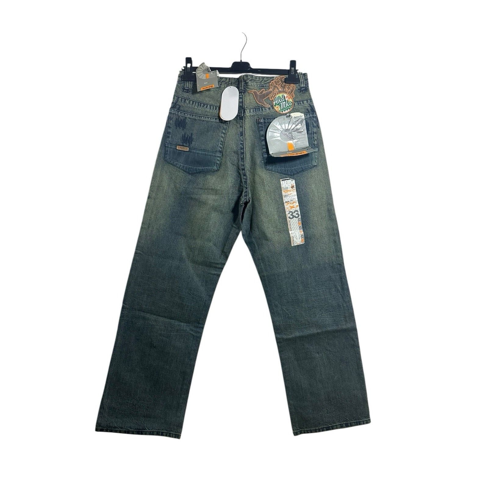Akademiks Vintage Akademiks Jeans Mens Denim Baggy Wide Leg Hip Hop Y2 Size US 30 / EU 46 - 3 Thumbnail