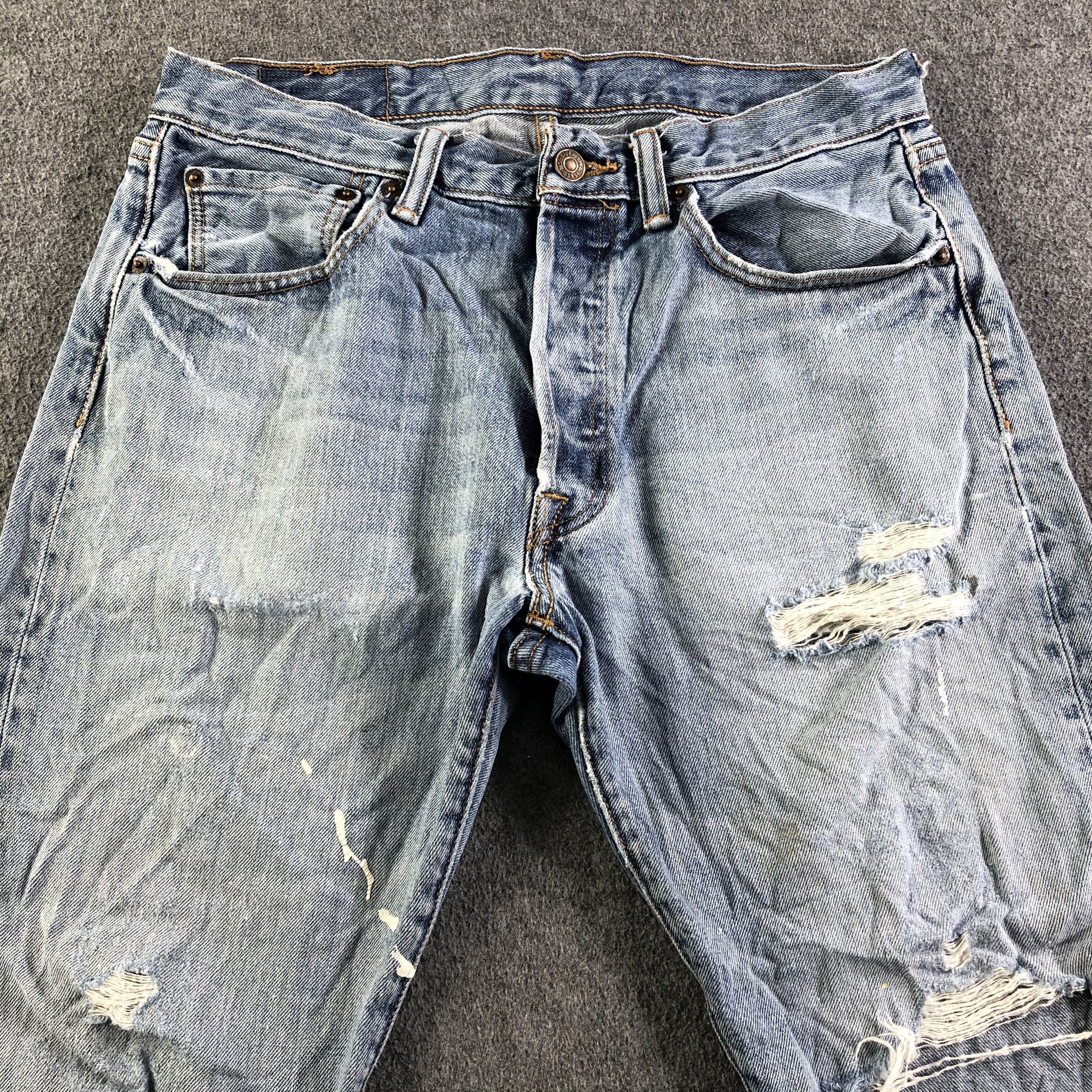 Levi's Vintage Blue Wash Levis 501 Jeans-J4184 Size US 32 / EU 48 - 3 Thumbnail