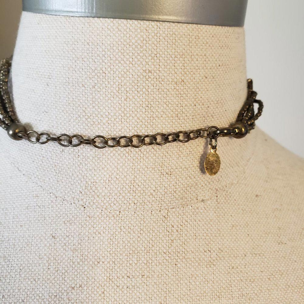 Designer Brass Beaded Multi-Strand Choker with extender Size ONE SIZE - 4 Thumbnail