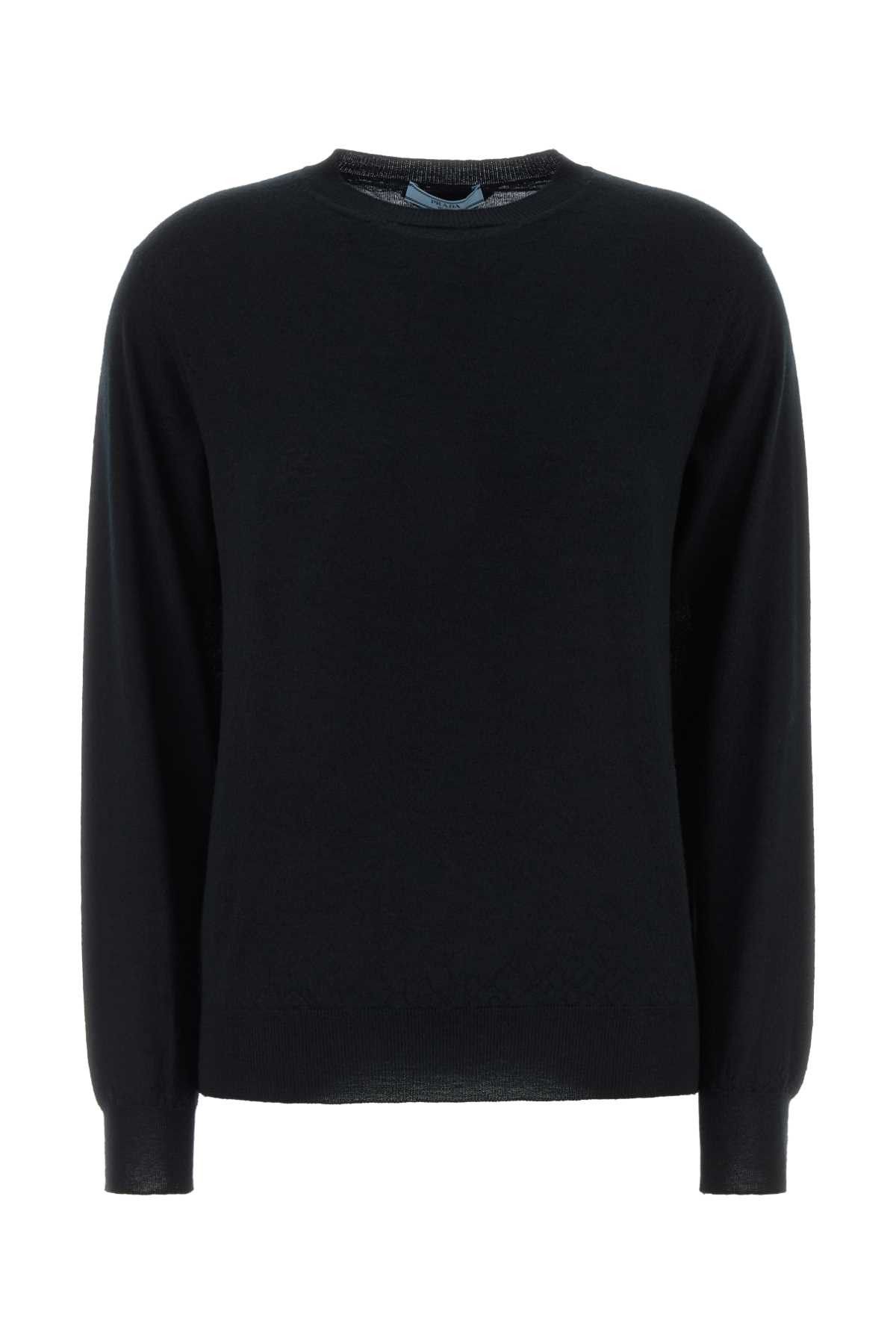 Prada Black Cashmere Sweater Size S / US 4 / IT 40 - 1 Thumbnail