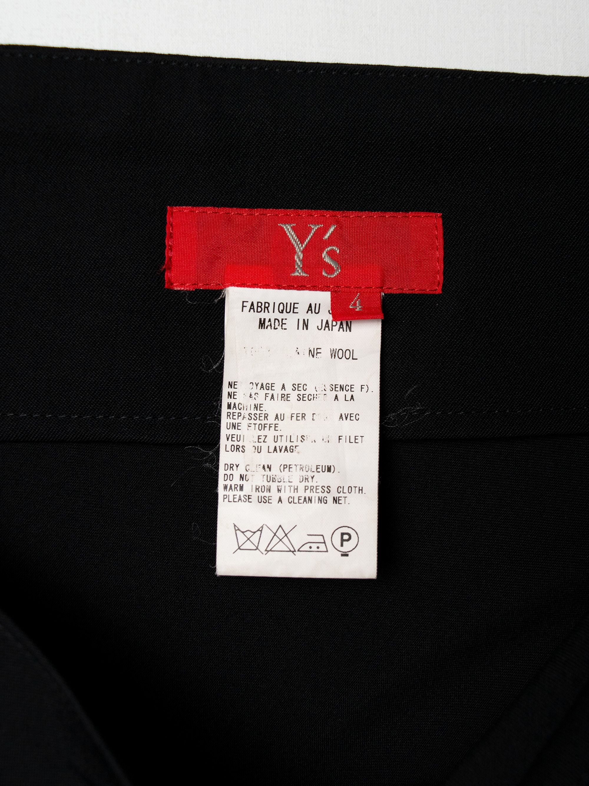 Yohji Yamamoto Y's Red Label - AW07 - wool asymmetrical skirt with buttons Size 33" - 6 Thumbnail