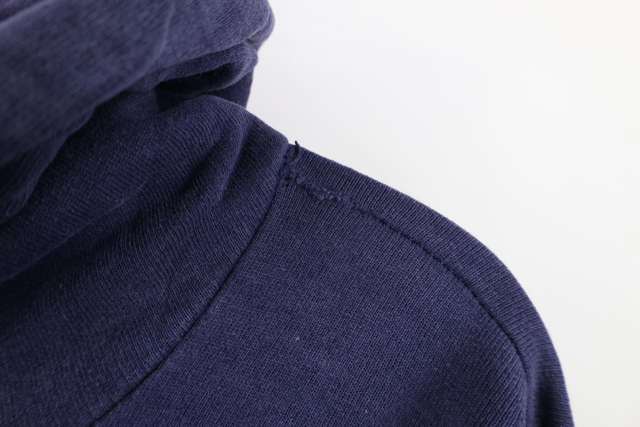Vintage Vintage 90s Streetwear Blank Full Zip Hoodie Sweatshirt Blue Size US XL / EU 56 / 4 - 5 Thumbnail