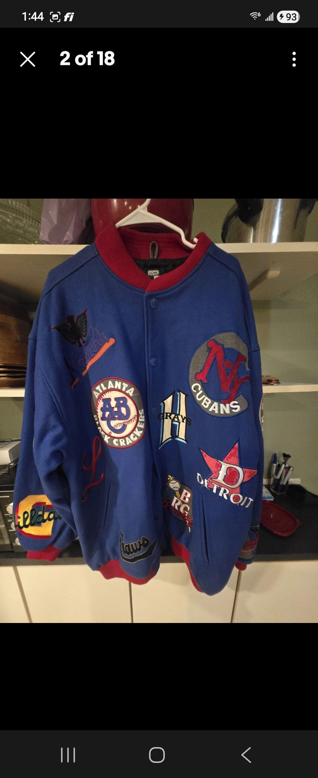 Other Vintage Headgear Negro League Baseball jacket with patchess Size US XXL / EU 58 / 5 - 1 Thumbnail