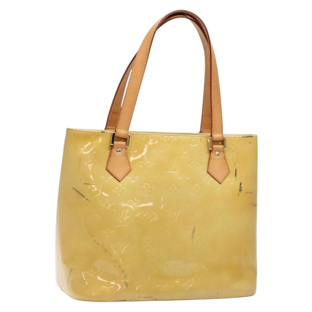 Louis Vuitton LOUIS VUITTON Monogram Vernis Houston Hand Bag Beige M91004 Size ONE SIZE - 1 Thumbnail