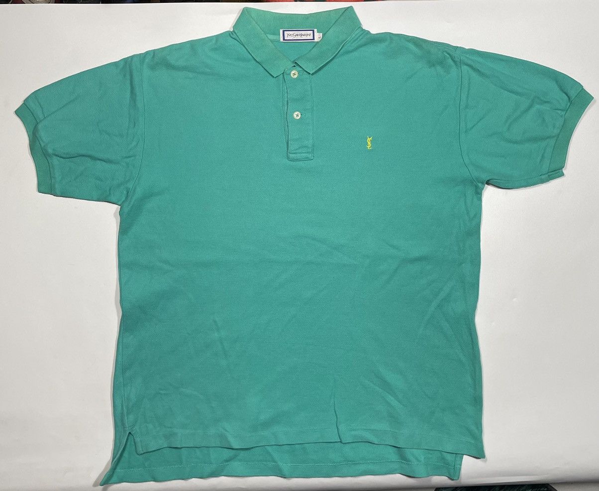 Yves Saint Laurent Vintage Ysl Yves Saint Laurent pique 90s embroidery Size US L / EU 52-54 / 3 - 1 Thumbnail