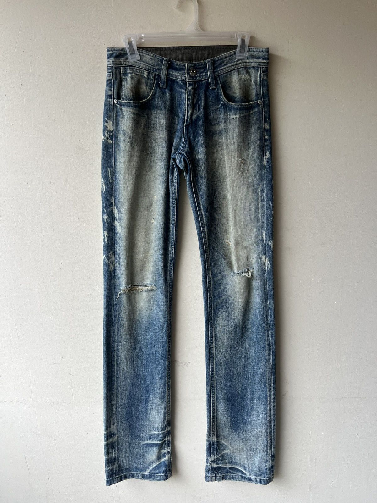 Neil Barrett Vintage Neil Barret Distressed Faded Denim Jeans Size US 29 - 15 Thumbnail