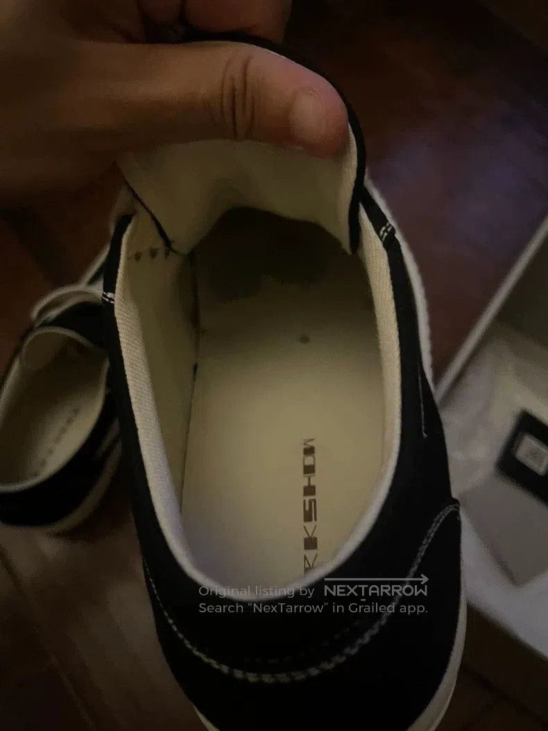 Rick Owens Rick Owens Canvas Sneakers with Cream Soles. Size US 10.5 / EU 43-44 - 3 Thumbnail