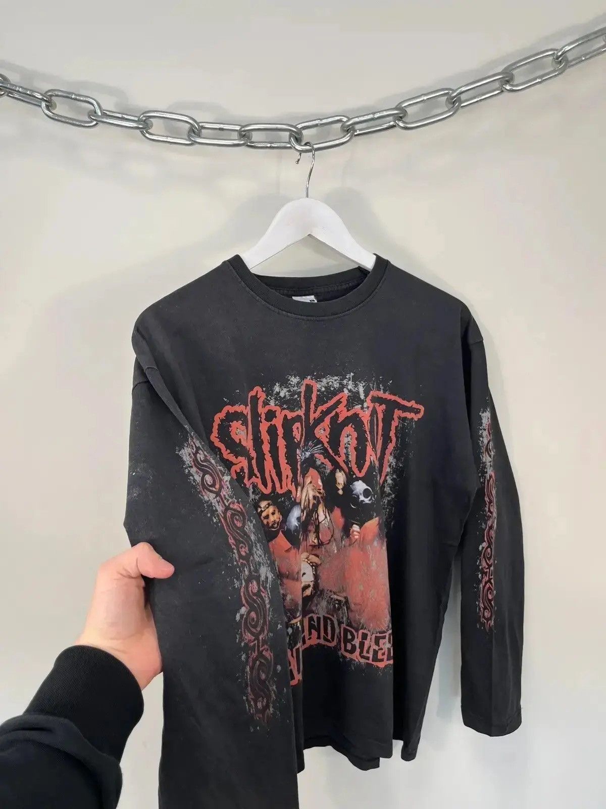 Band Tees × Vintage Vintage Slipknot Wait And Bleed Song 2006 Long Sleeve Tee Size US L / EU 52-54 / 3 - 6 Thumbnail