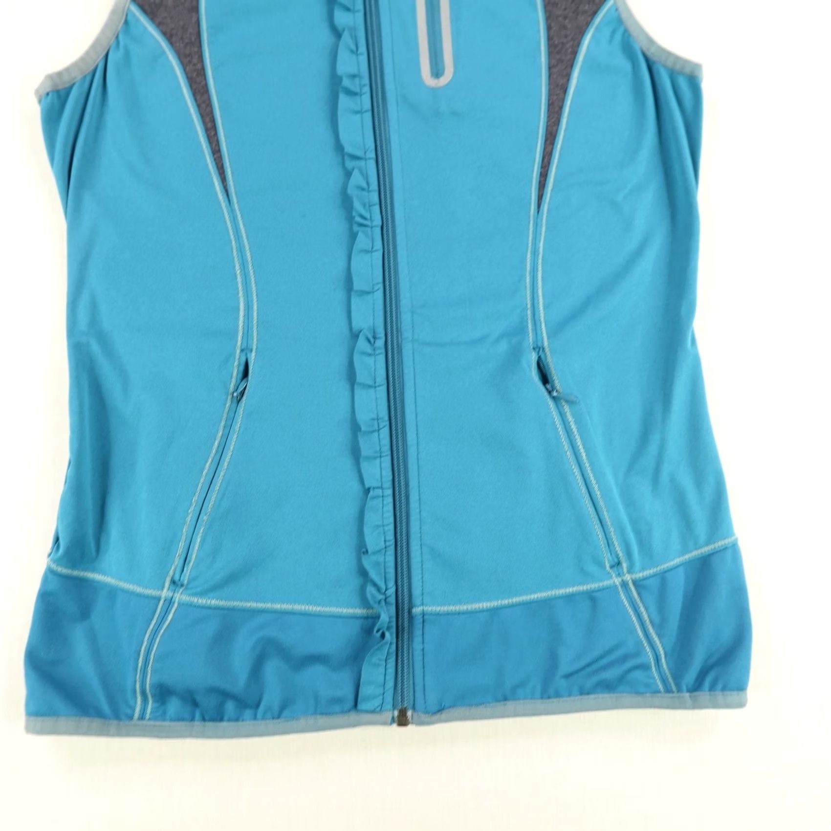 Athleta Athleta Vest Womens Small Blue Zip Up Sleeveless Activewear Performance Running Size S / US 4 / IT 40 - 3 Thumbnail