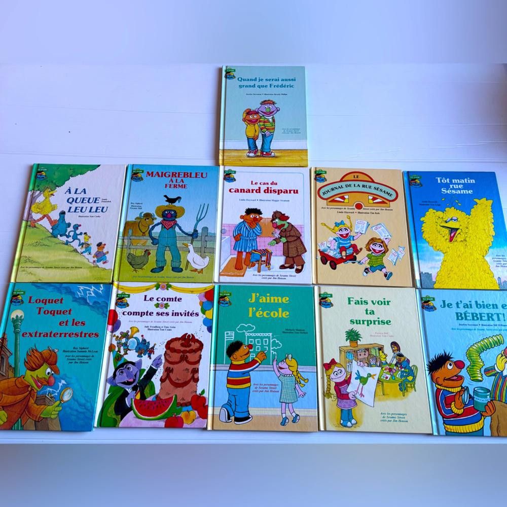 Designer 11 Vintage 1984 Books Club Du Livre Rue Sésame/Sesame Street Size ONE SIZE - 1 Thumbnail