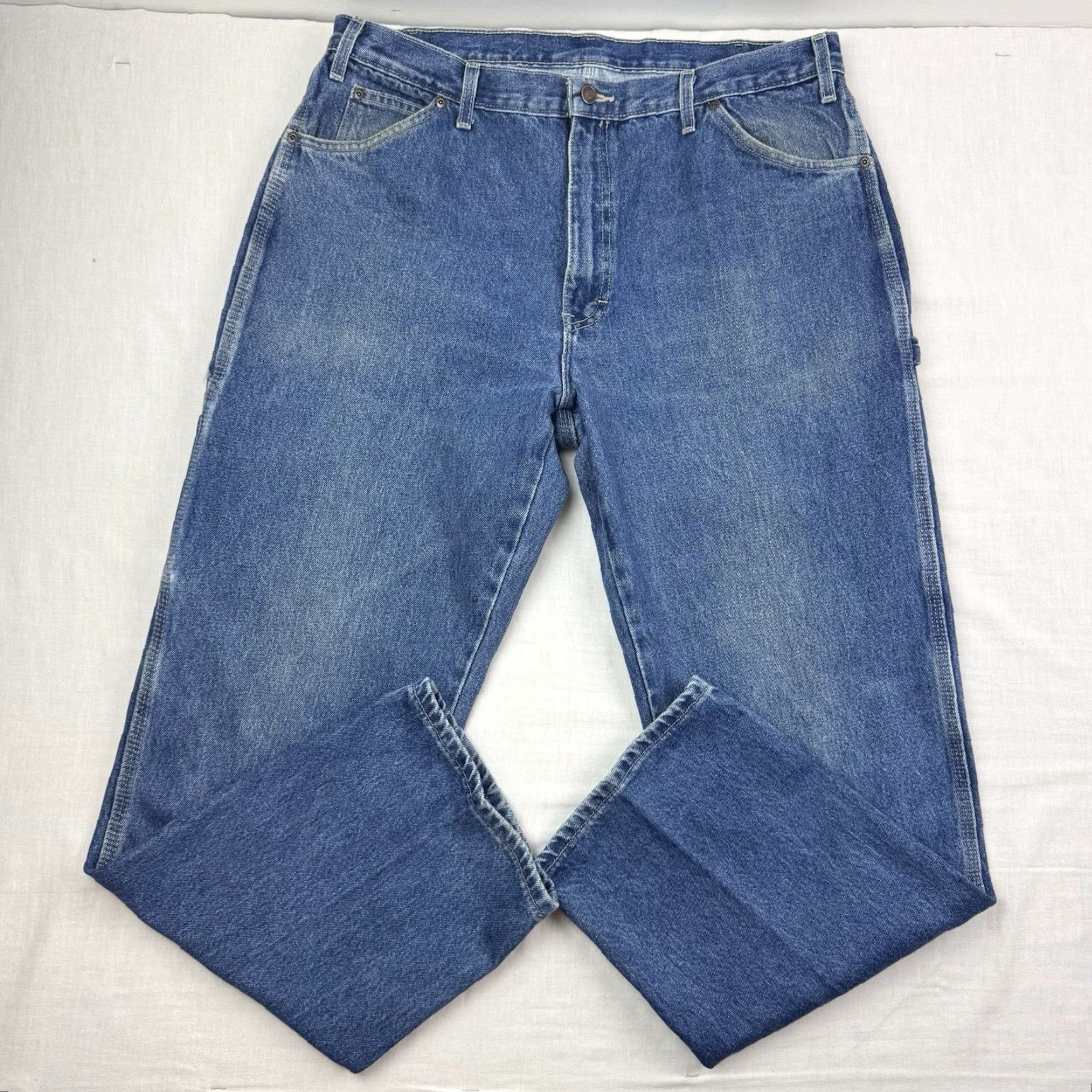 Dickies VINTAGE Dickies Jeans Carpenter Adults 38x32 Relaxed Blue Baggy Workwear Y2K Mens Size US 38 / EU 54 - 2 Thumbnail