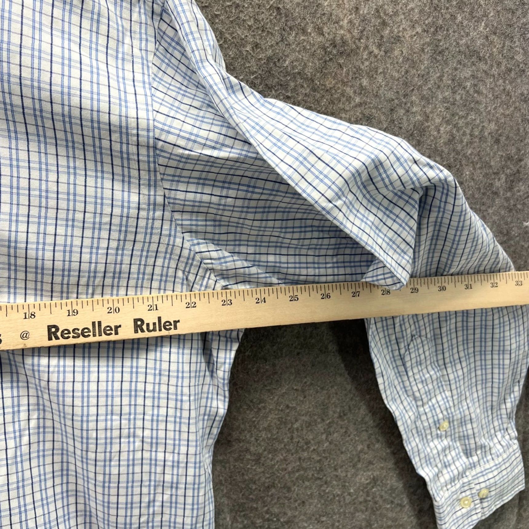 Polo Ralph Lauren Polo Ralph Lauren Shirt Mens 15.5 Blue Button-Down Oxford Yarmouth Button-Up Cap Sleeve? Size US L / EU 52-54 / 3 - 3 Thumbnail