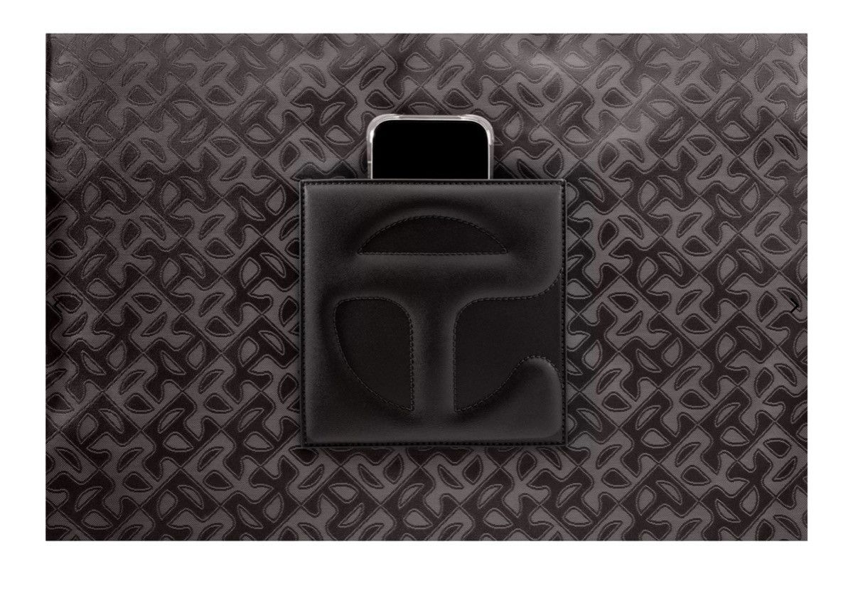 Telfar Large Jacquard Shopper | Black Monogram Size ONE SIZE - 3 Thumbnail
