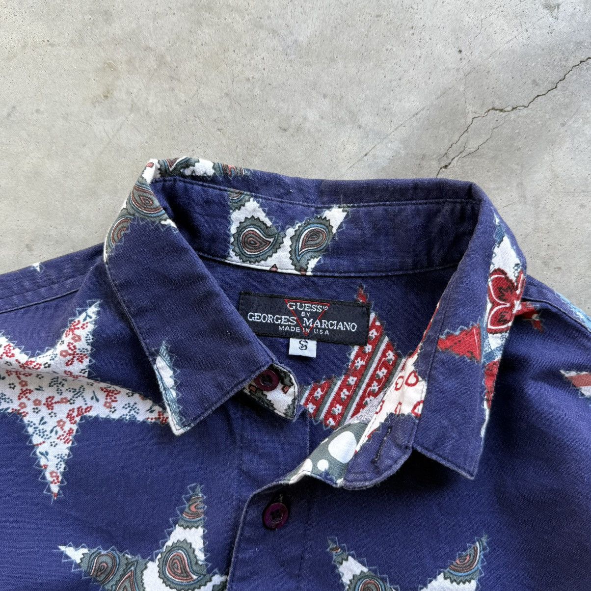 Guess Vintage Guess Made in USA Star Patch Shirt Size US M / EU 48-50 / 2 - 6 Thumbnail