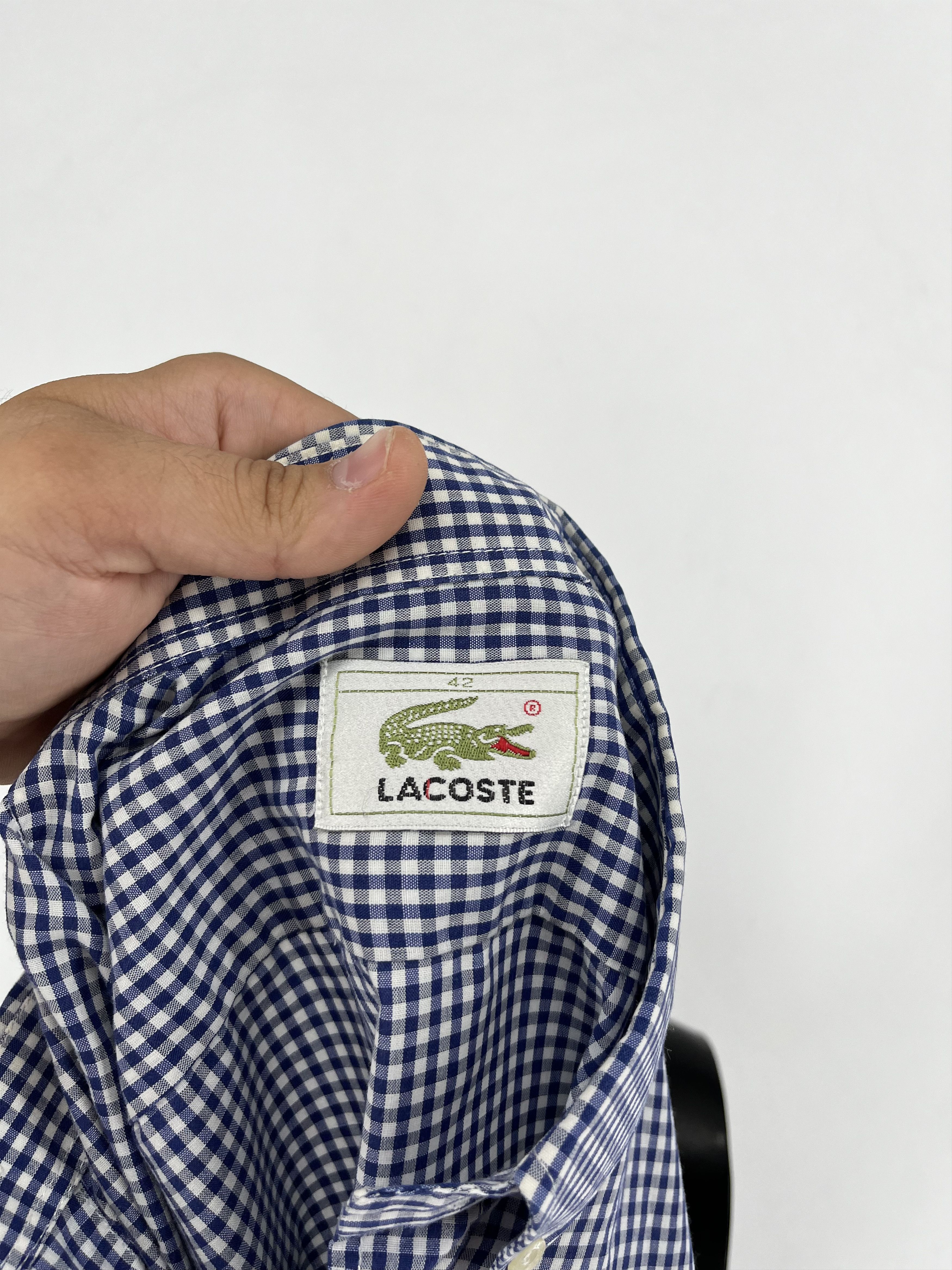 Lacoste Lacoste Long Sleeve Button Down Shirt Plaid Collared Size US M / EU 48-50 / 2 - 10 Thumbnail