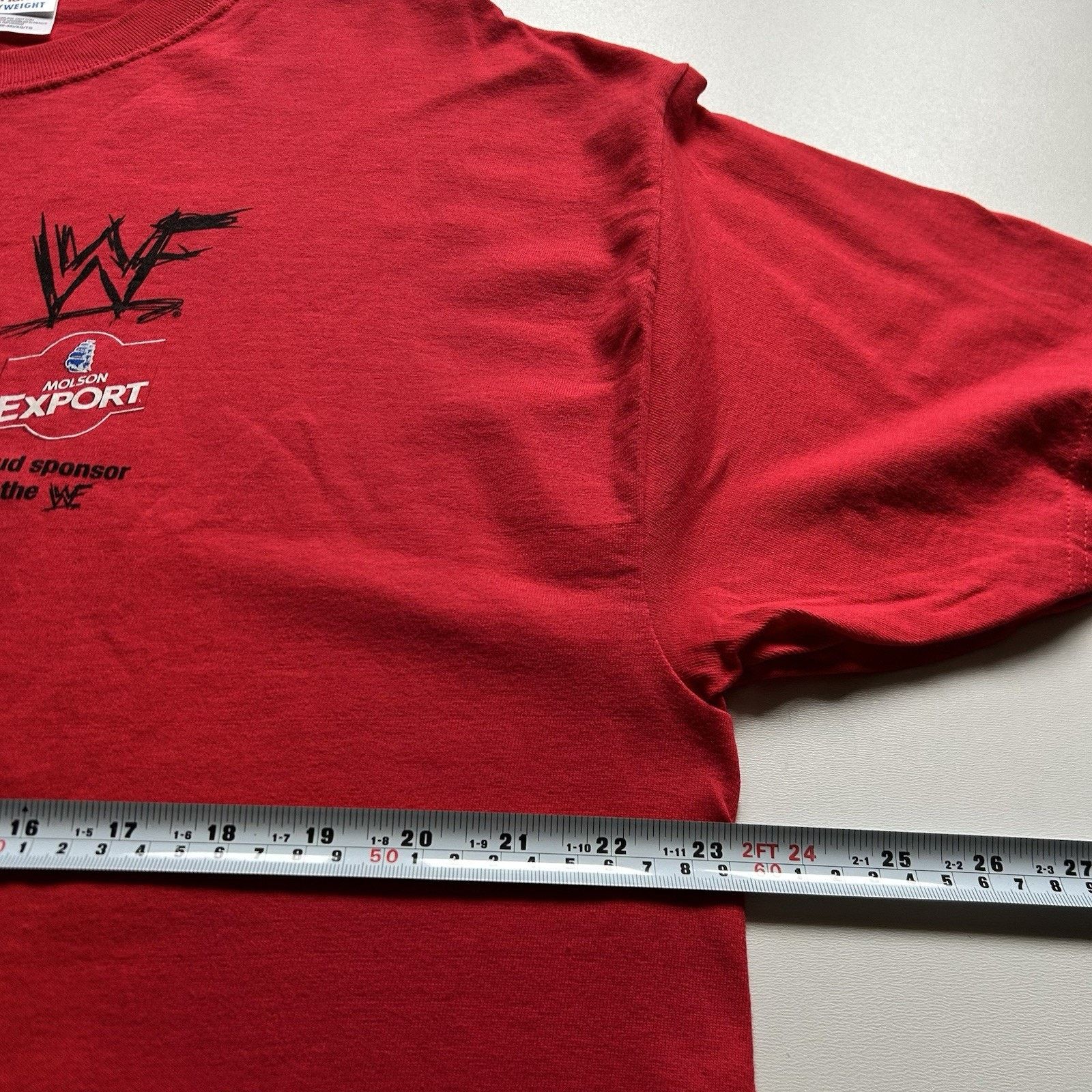 Hanes Vintage WWF Logo T-Shirt XL Hanes 90s Wrestling Promo Rare Size US XL / EU 56 / 4 - 3 Thumbnail