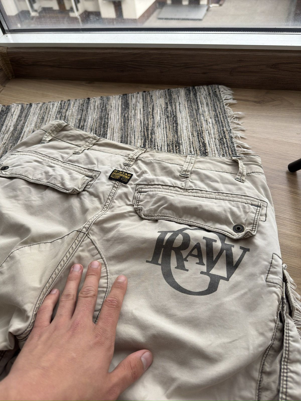 G-Star Vintage G star Raw Big logo multi pocket Cargo Y2K Shorts Size US 30 / EU 46 - 5 Thumbnail