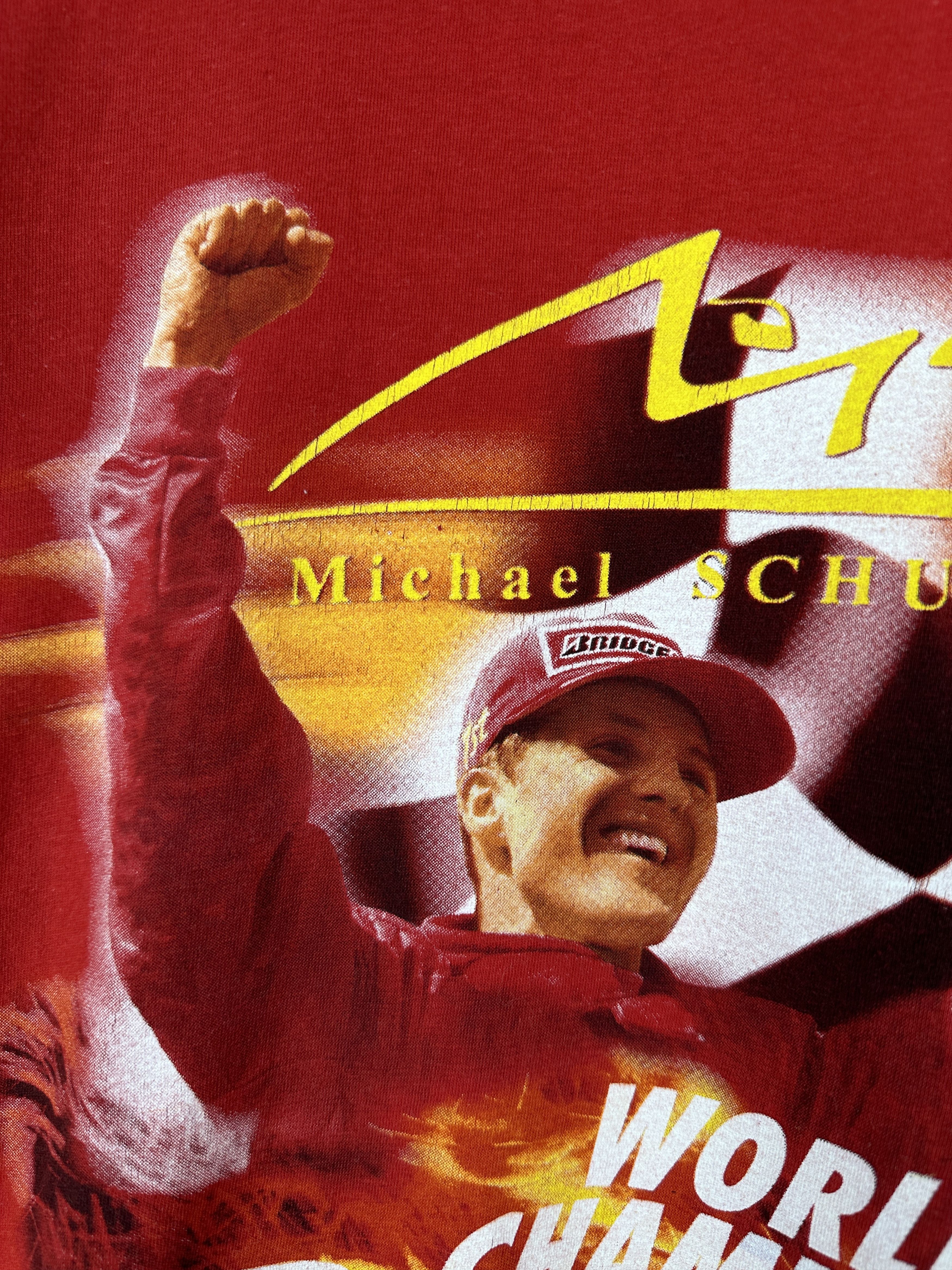 Formula 1 Vintage Michael Schumacher World Champion Graphic T Shirt Size US L / EU 52-54 / 3 - 10 Thumbnail