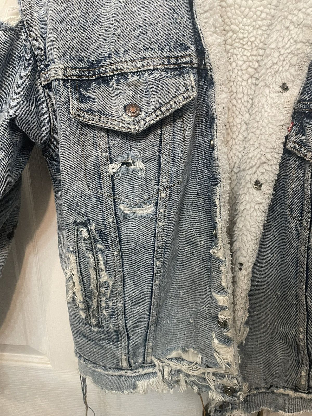 Levi's Vintage Clothing Levis Denim Sherpa Jacket San Francisco Size US S / EU 44-46 / 1 - 4 Thumbnail