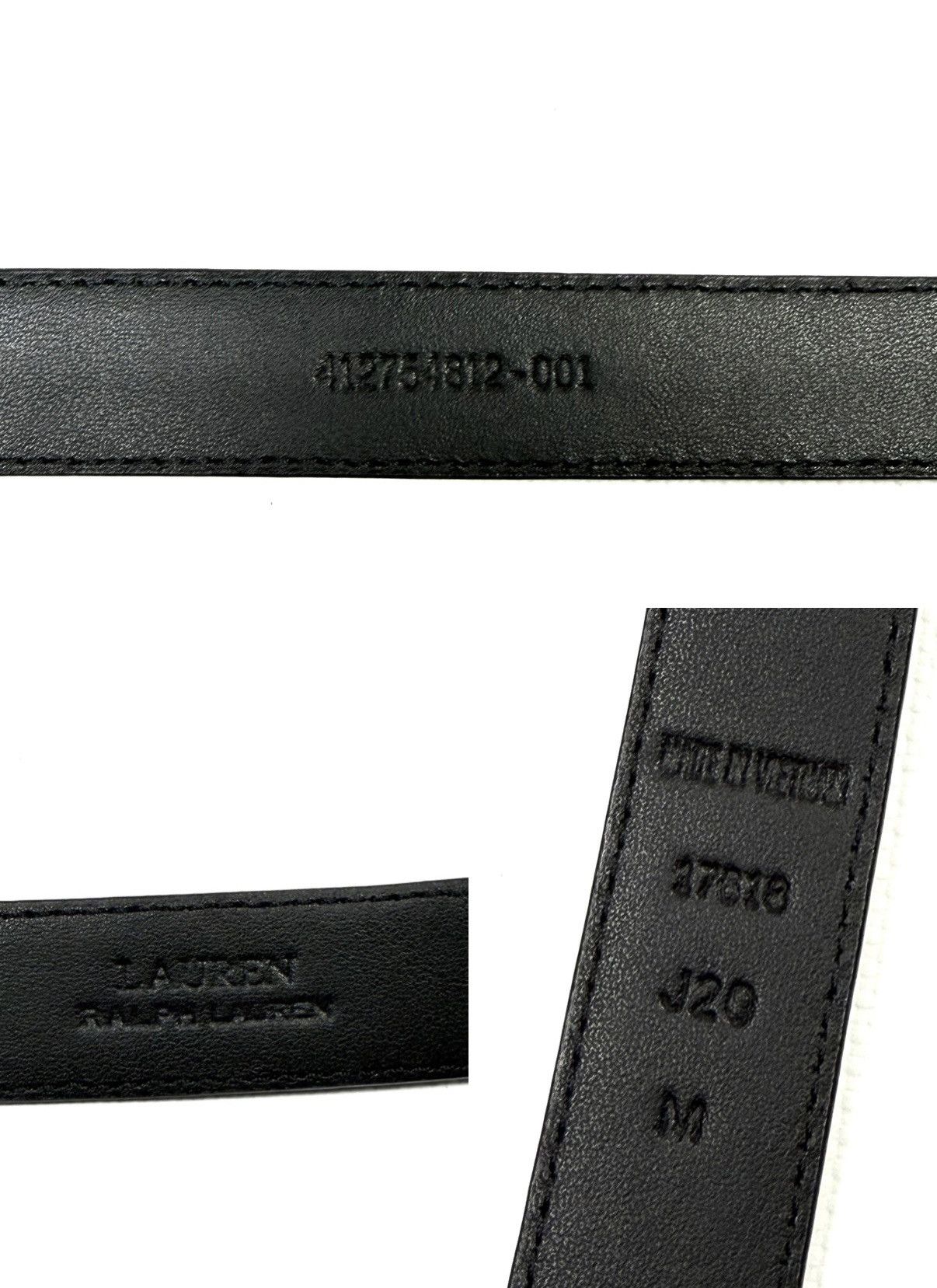 RRL Ralph Lauren LAUREN Ralph Lauren Kenton Leather Skinny Belt Black Women’s Size ONE SIZE - 10 Thumbnail