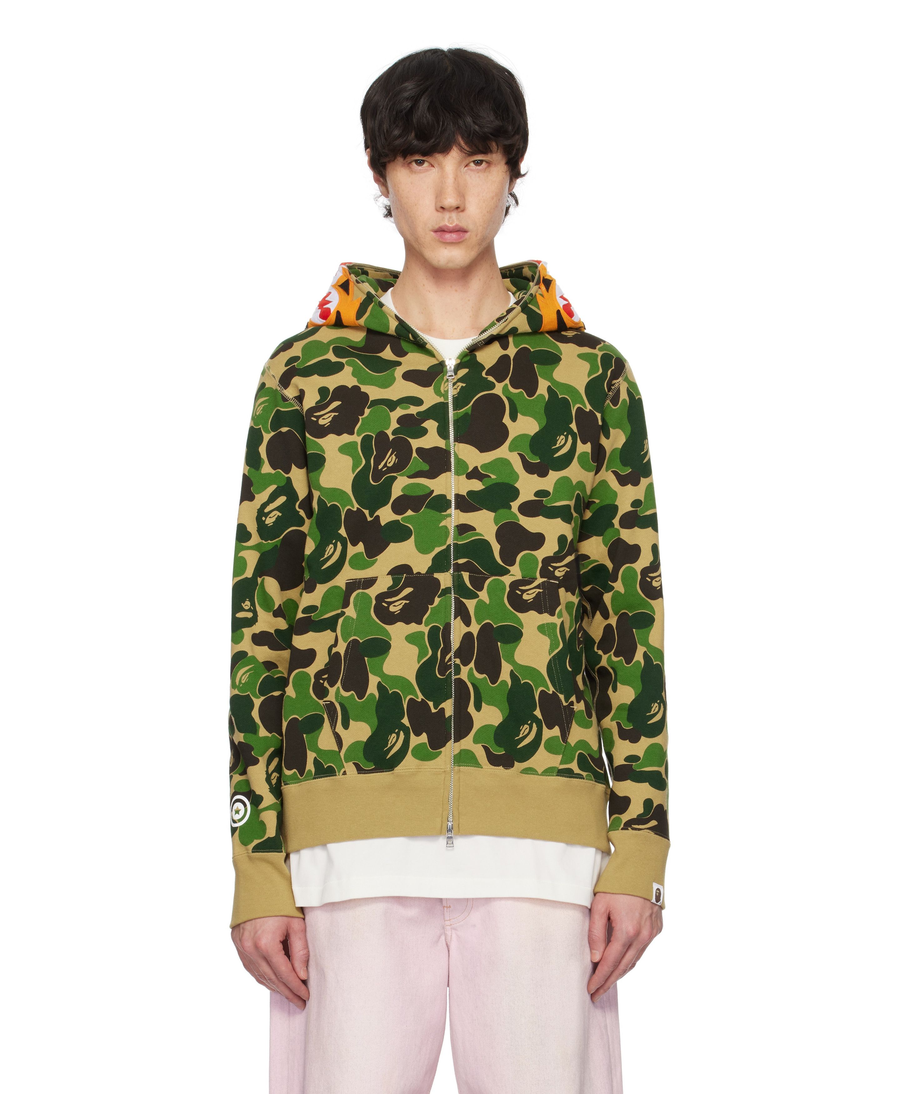 Bape BAPE ABC Camo Tiger Full Zip Hoodie Army Green Size US XXL / EU 58 / 5 - 7 Thumbnail