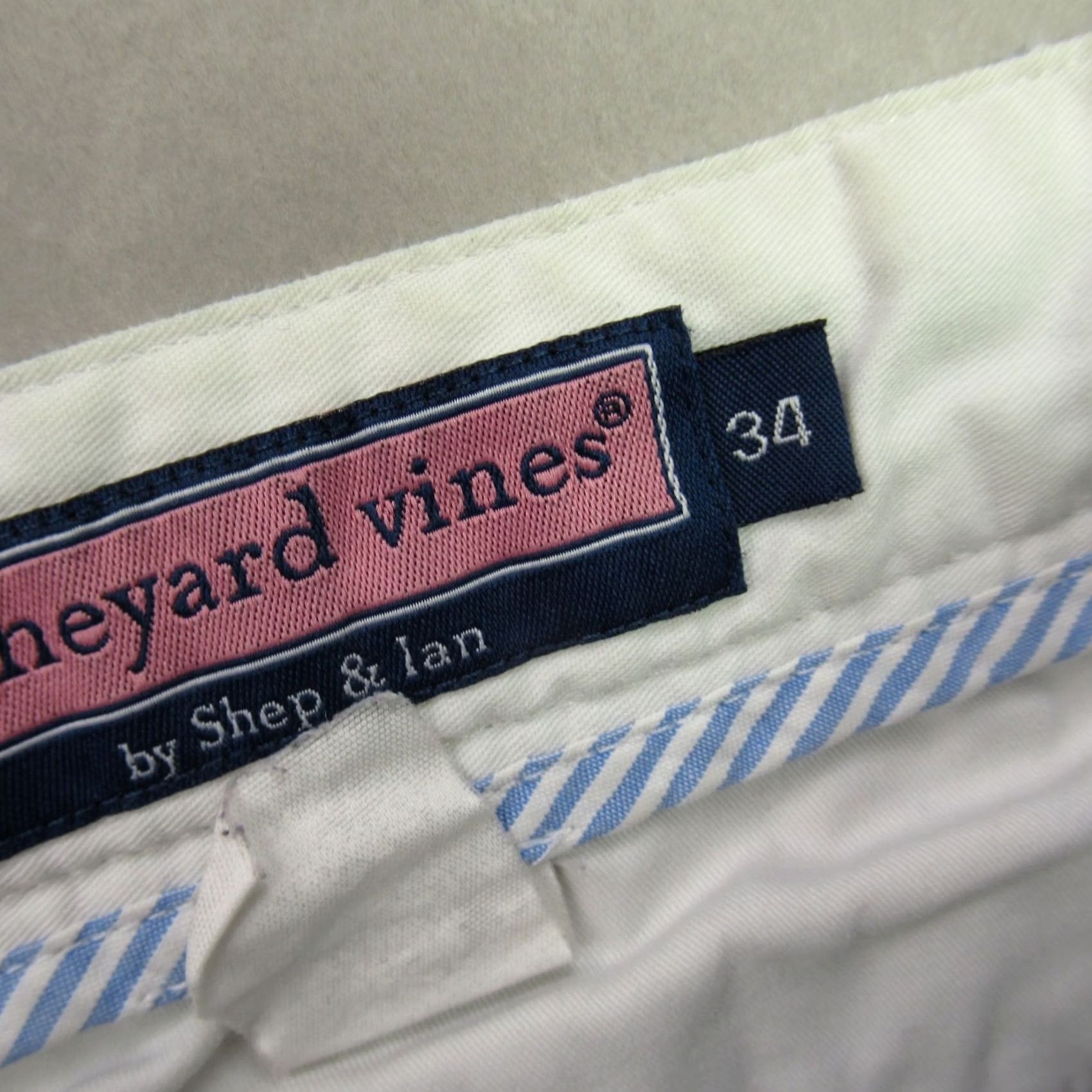 Vineyard Vines Vineyard Vines Shorts Mens 34 Blue Stripes Chino Pockets Hiking Lightweight Short Size US 34 / EU 50 - 3 Thumbnail
