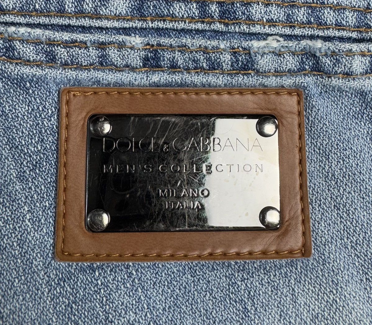 Dolce & Gabbana Vintage Dolce Gabbana Metal Logo Denim Pants size 46 Size 32" / US 10 / IT 46 - 9 Thumbnail