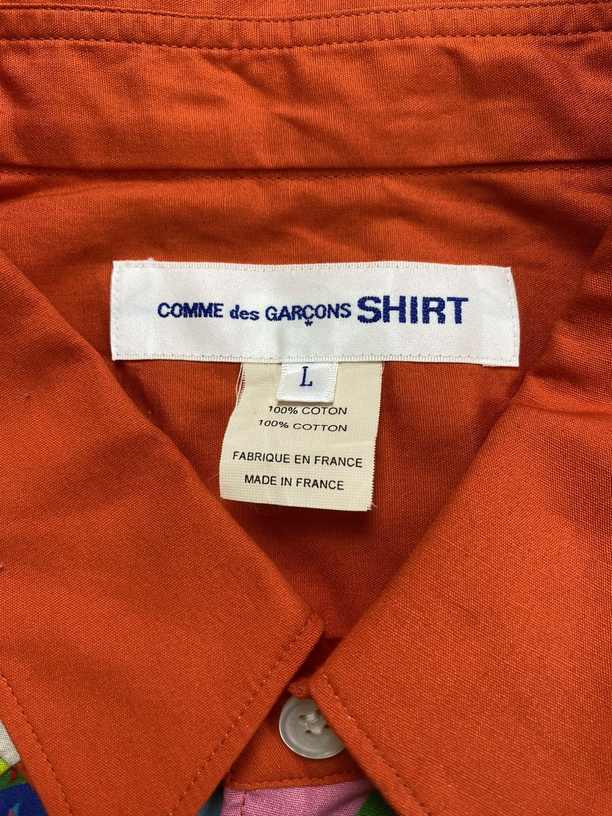 Comme des Garcons SHIRT Comme des Garcons SHIRT Psychedelic Pattern Patchwork Shirt Size US L / EU 52-54 / 3 - 7 Thumbnail