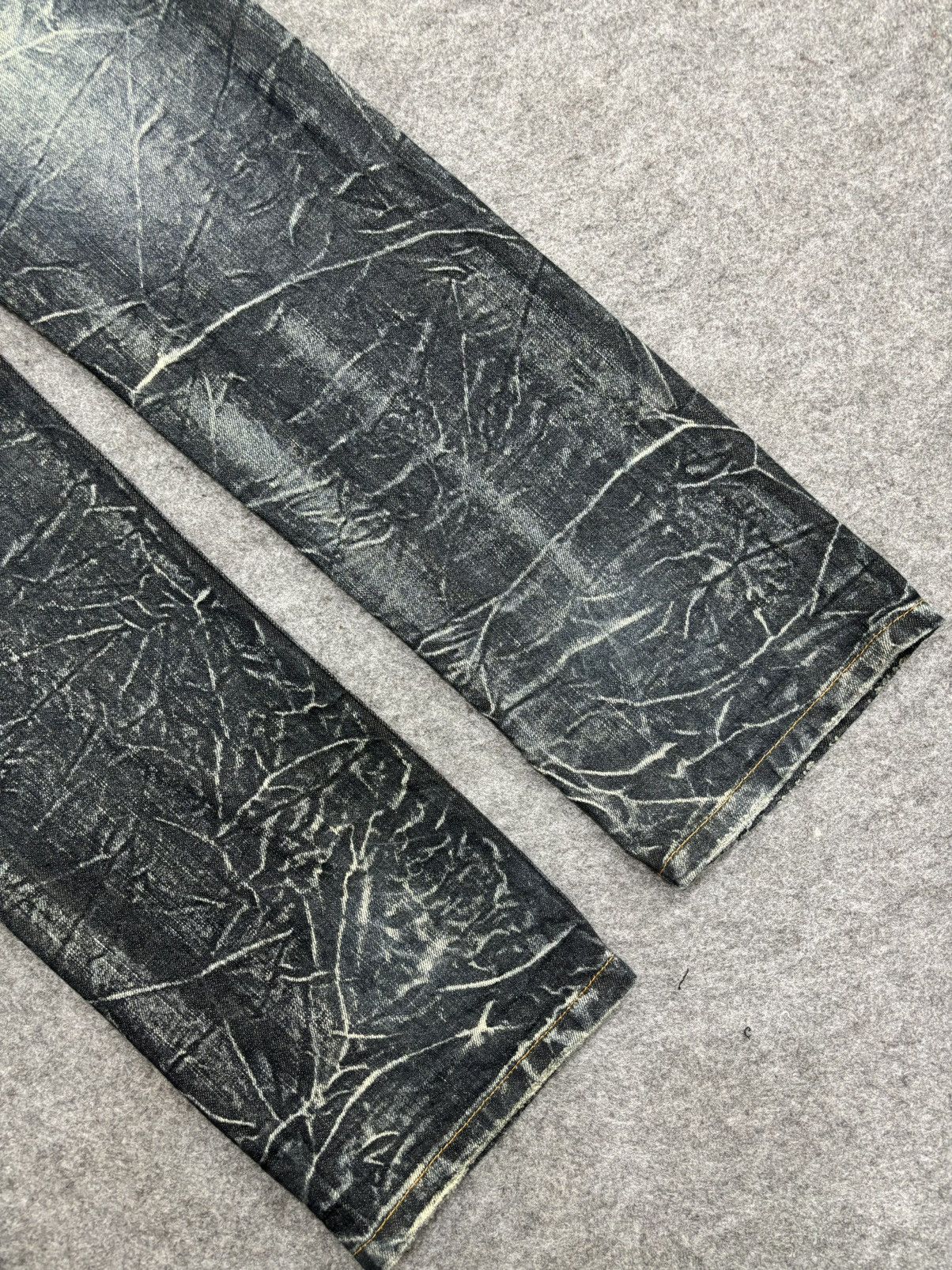 Japanese Brand 💥Double Waist💥Crazy Fades Nylaus Doube Waist Denim F528 Size US 32 / EU 48 - 21 Thumbnail