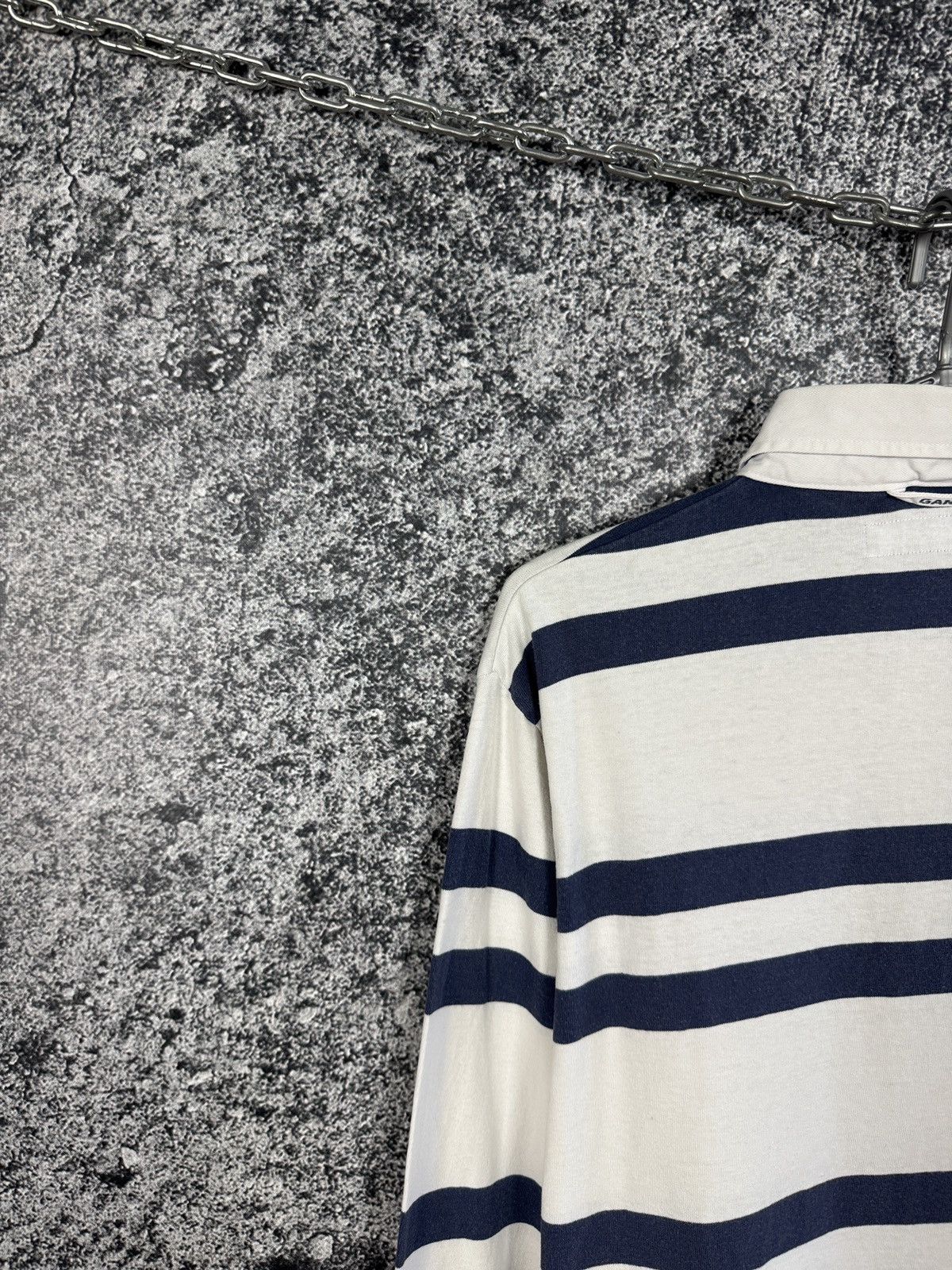 Gant Gant Vintage Rugby Shirt Striped Long Sleeve Polo Crest Logo Size US L / EU 52-54 / 3 - 14 Thumbnail