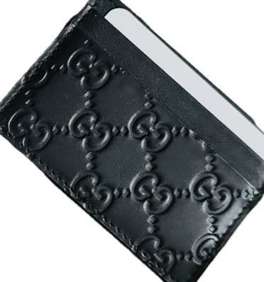 Gucci NEW Gucci Cardholder. Black leather Size ONE SIZE - 2 Thumbnail