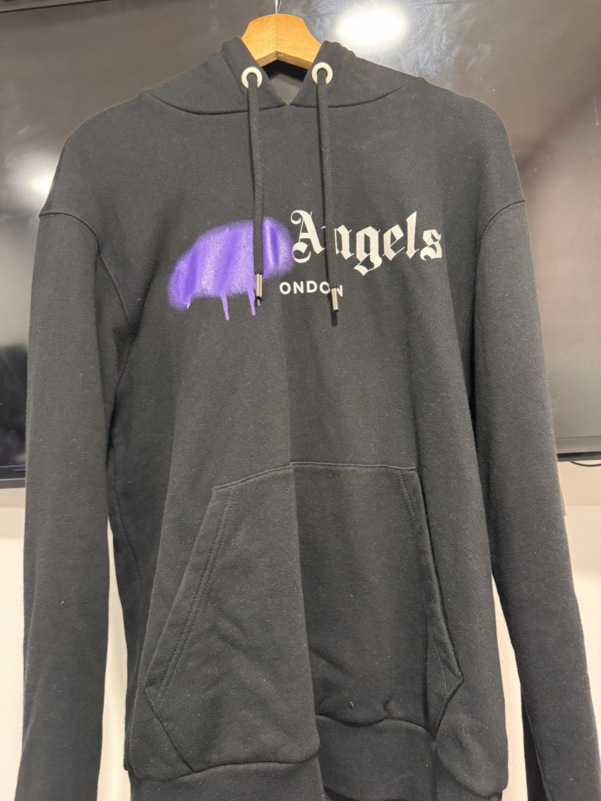 Palm Angels Palm Angles London purple spray hoodie Size US XS / EU 42 / 0 - 3 Thumbnail