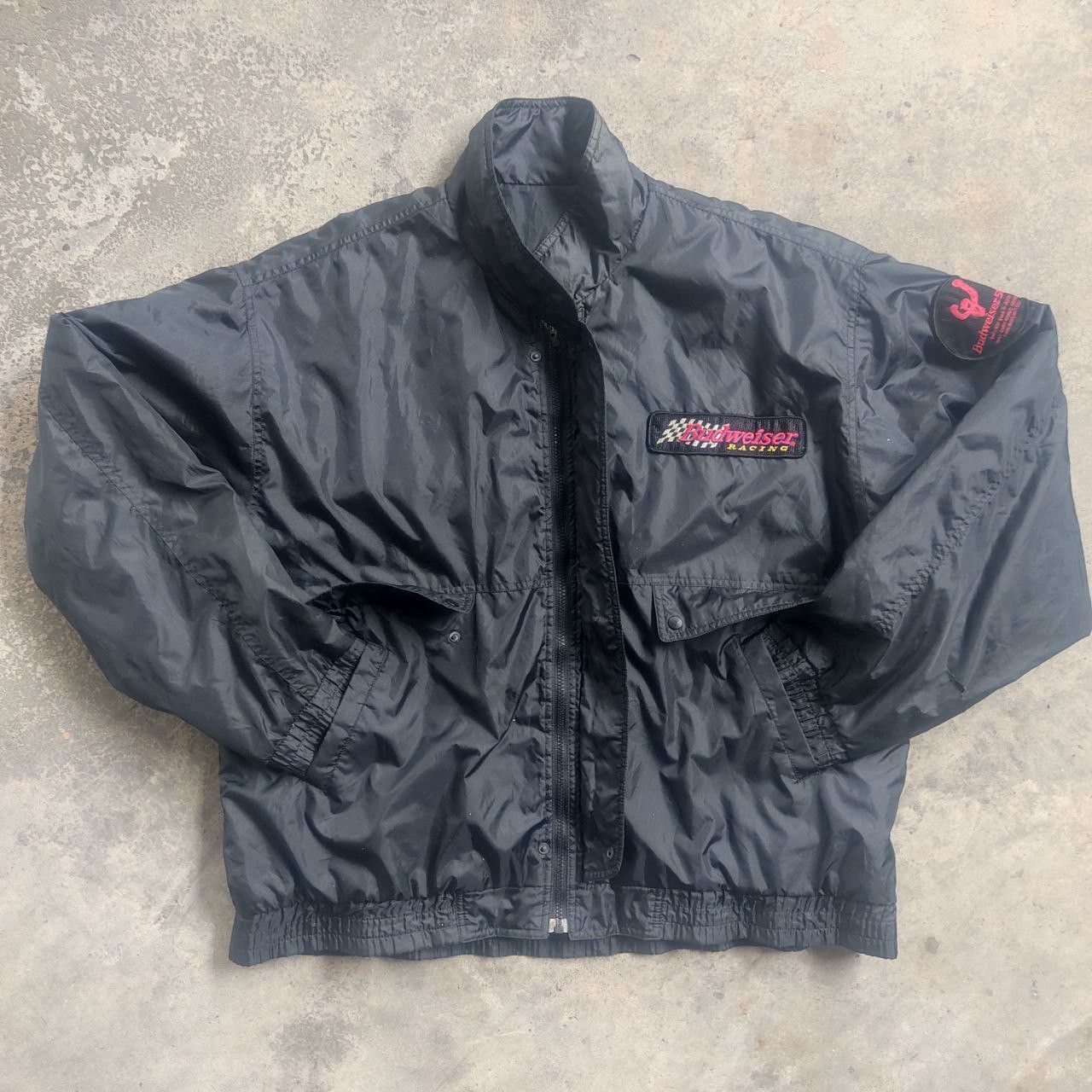Budweiser × Vintage Vintage 1998 Budweiser Racing Bomber Jacket Size US XL / EU 56 / 4 - 2 Thumbnail