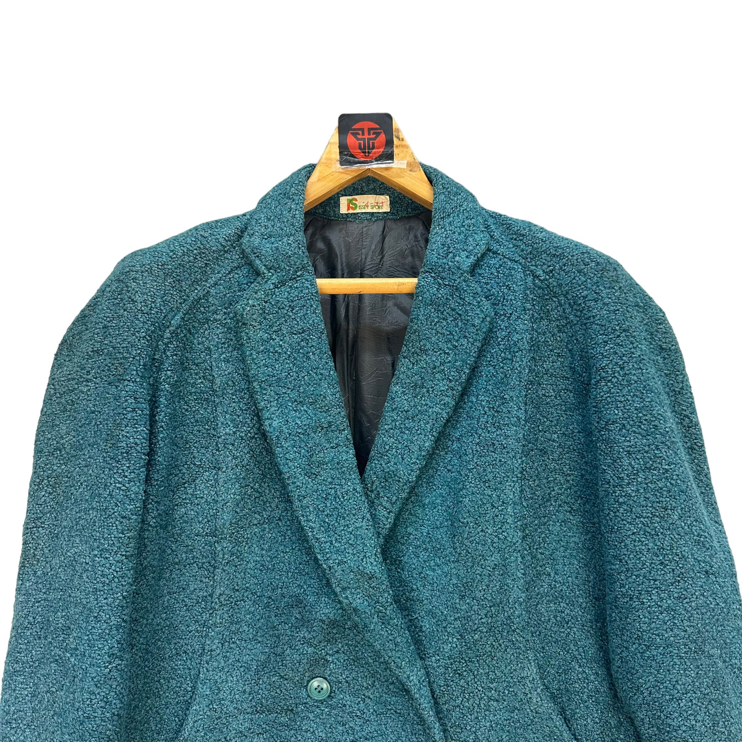 Issey Miyake RARE💥 80's ISSEY SPORT DOUBLE BREASTED COAT JACKET 7664-162 Size M / US 6-8 / IT 42-44 - 2 Thumbnail