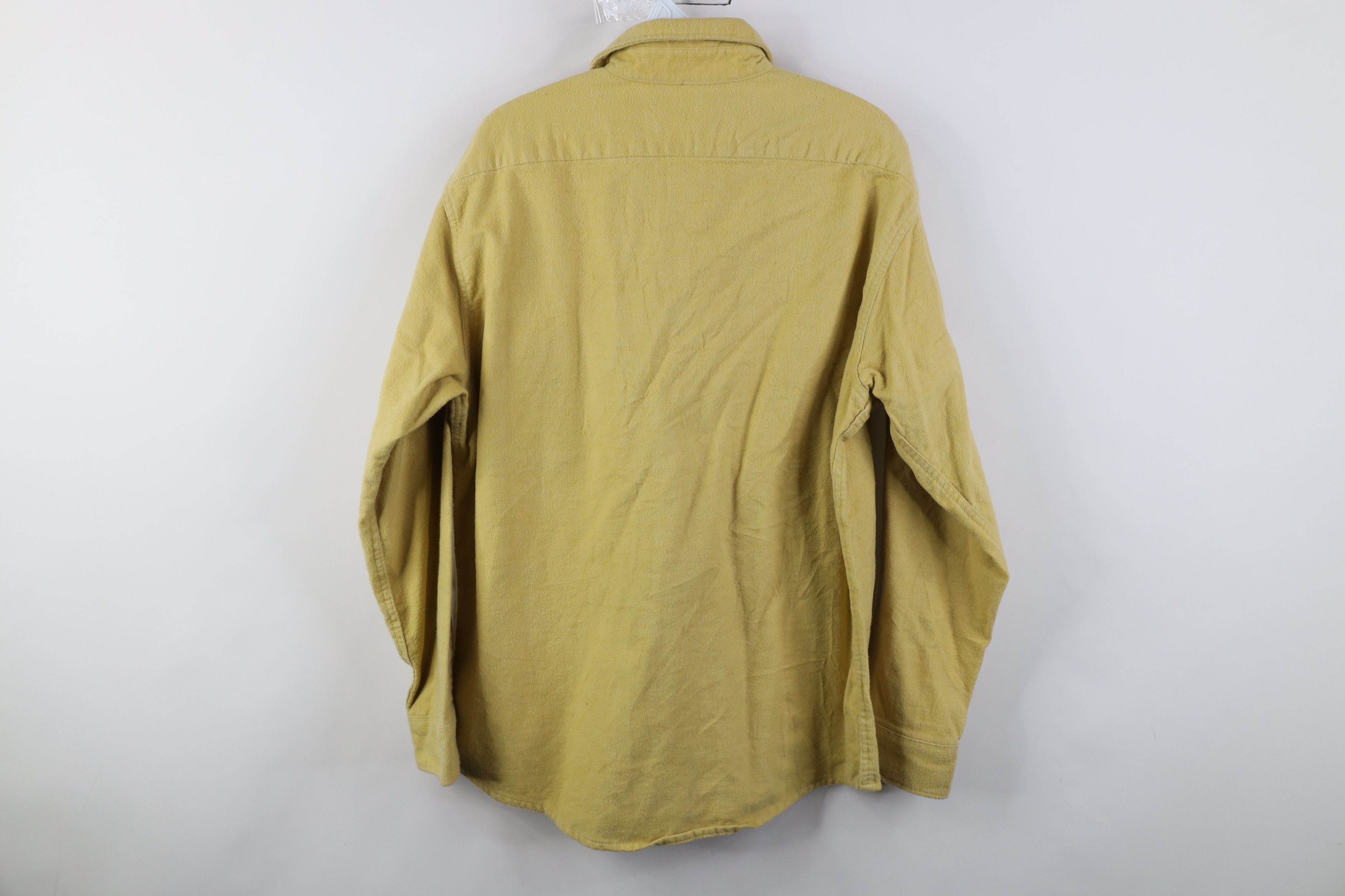 Vintage Vintage 70s Streetwear Chamois Cloth Button Shirt Yellow USA Size US L / EU 52-54 / 3 - 12 Thumbnail