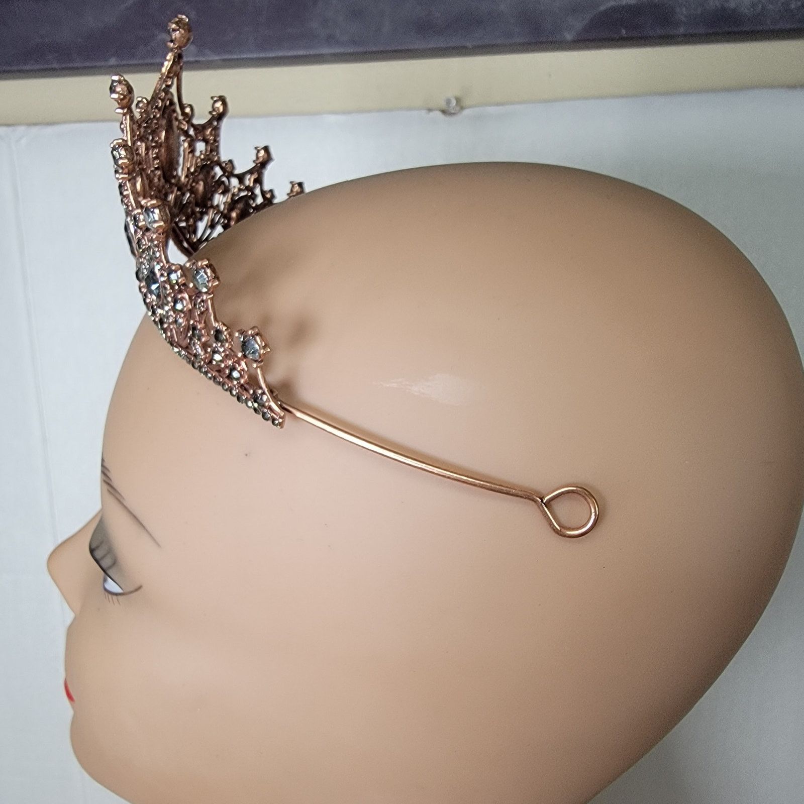 Other Rose Gold Color Tiara w/ Dark Jewels Size ONE SIZE - 4 Thumbnail