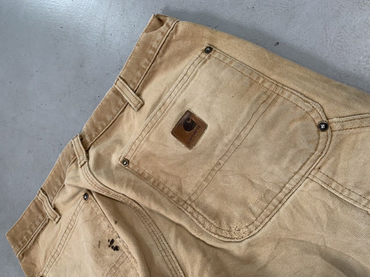 Carhartt Vintage Carharttt B01 BRN sun-fade double knee workwear Size US 32 / EU 48 - 7 Thumbnail