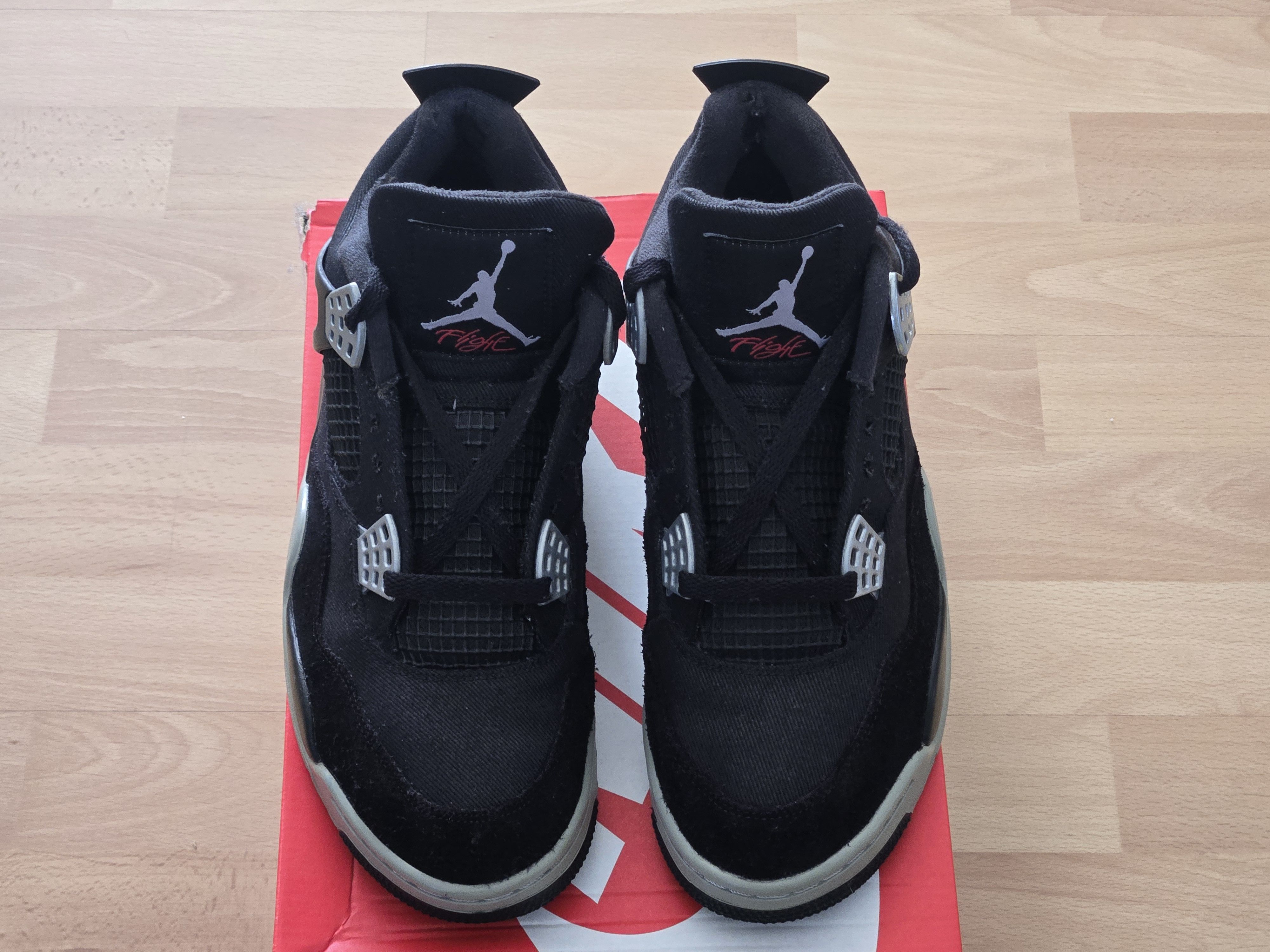 Nike Air Jordan 4 Retro SE Black Canvas – Custom Painted – SZ 9.5 Size US 9.5 / EU 42-43 - 2 Thumbnail