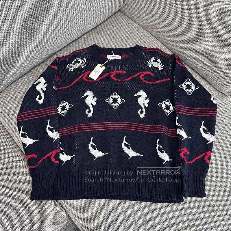 Thom Browne Thom Browne Black Wool Women's Sweater . Size L / US 10 / IT 46 - 1 Thumbnail