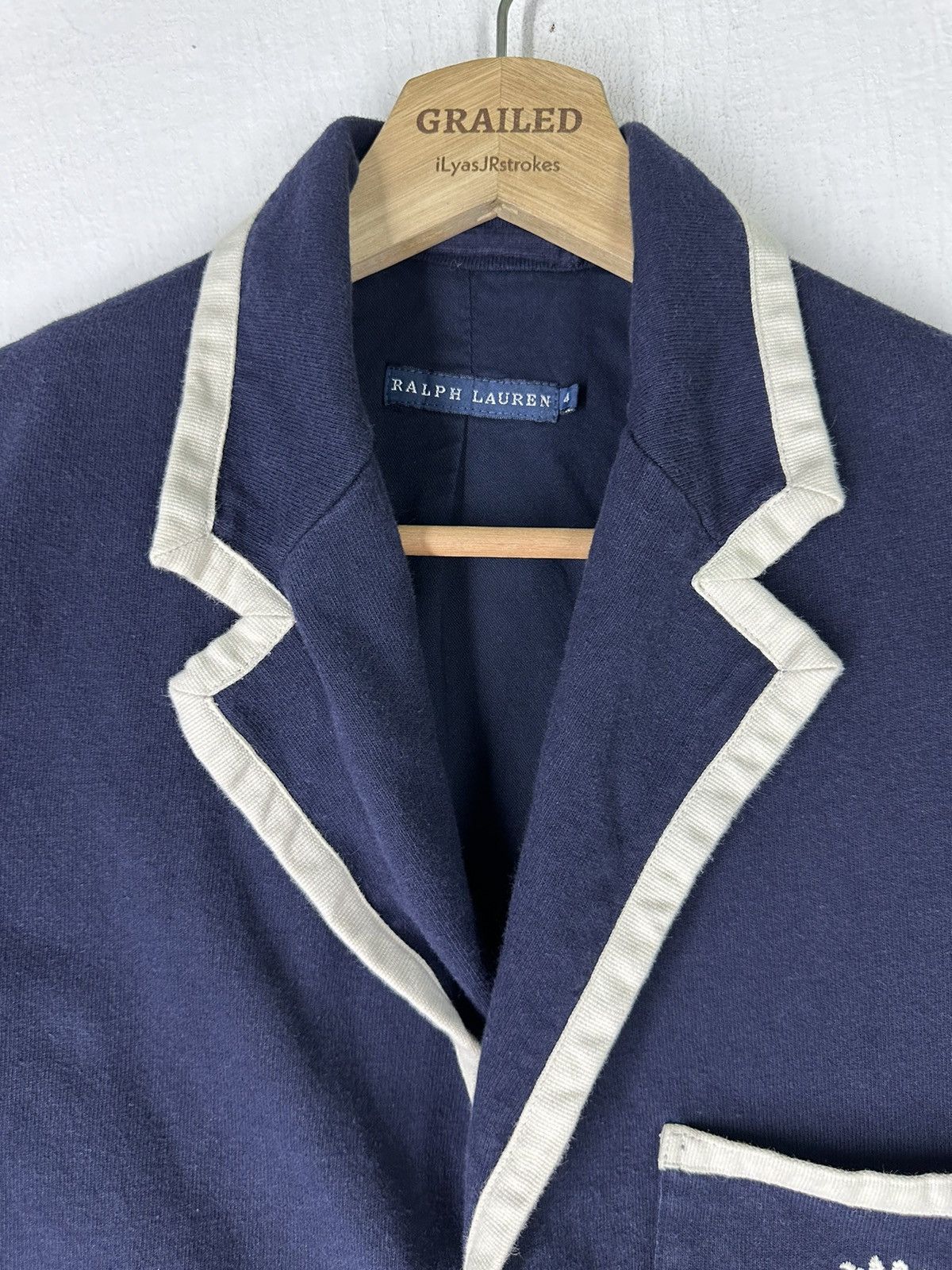 Polo Ralph Lauren × RRL Ralph Lauren × Ralph Lauren Vintage Ralph Lauren School Blazer Size US S / EU 44-46 / 1 - 3 Thumbnail