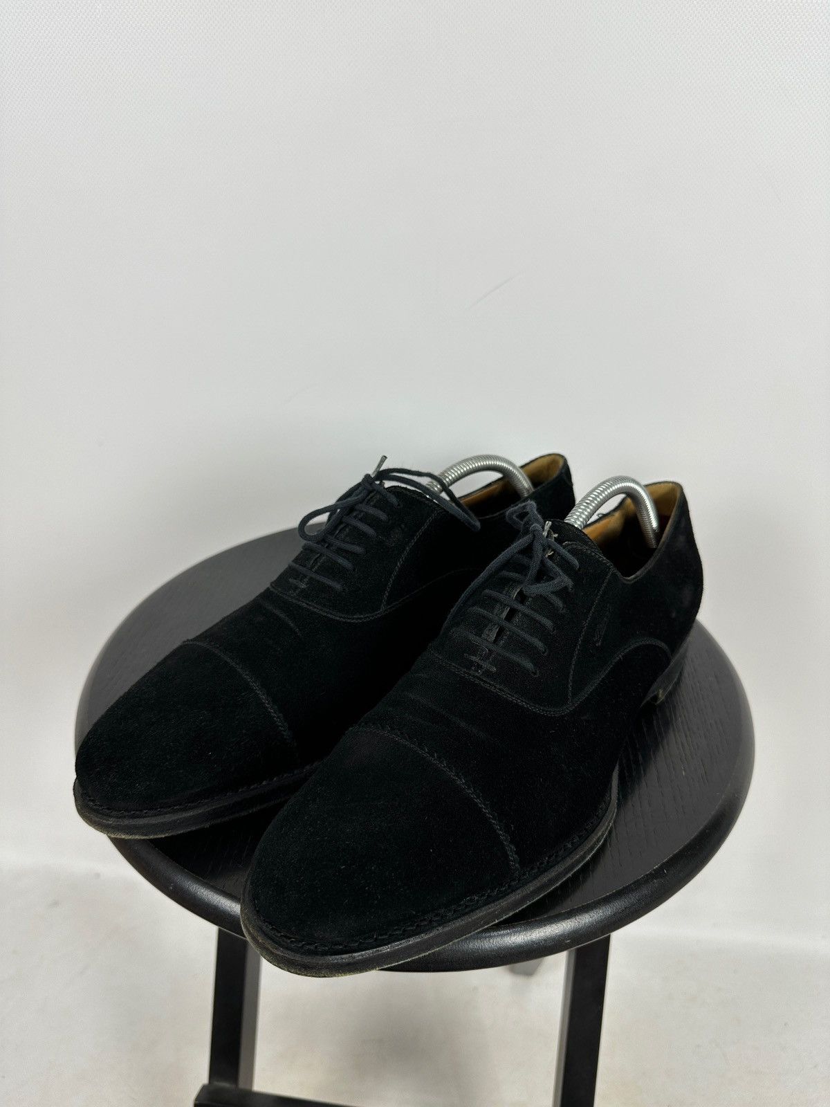 Gucci Gucci Black Suede Leather Oxford Dress Shoes Size US 9 / EU 42 - 6 Thumbnail