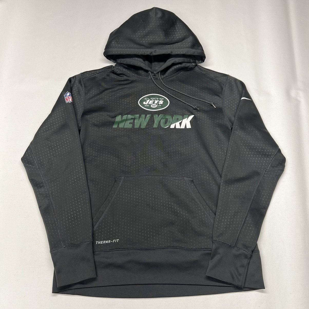 NFL × Nike Nike New York Jets Hoodie NFL On Field Therma-Fit Sweatshirt Size US L / EU 52-54 / 3 - 1 Thumbnail