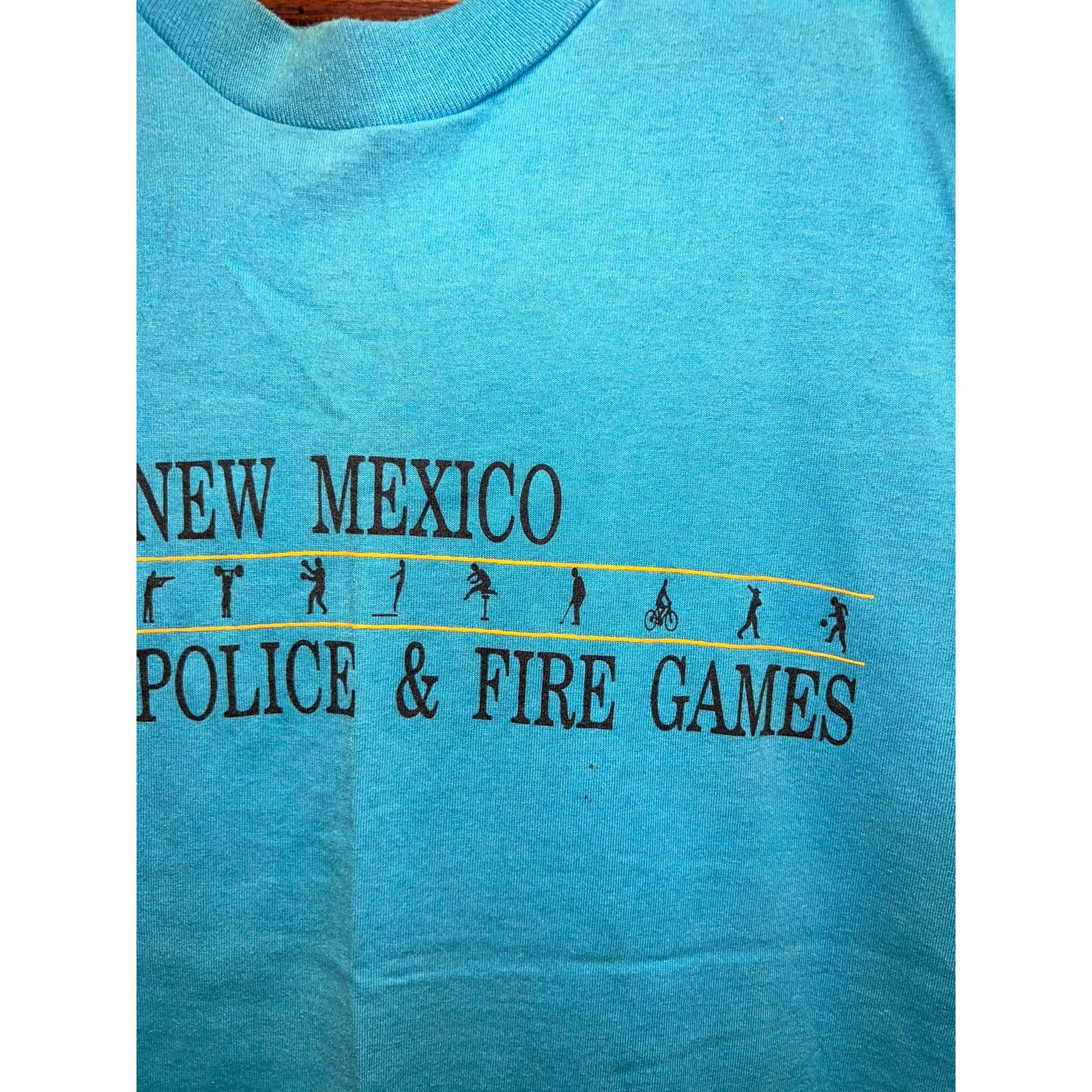 Vintage Vintage New Mexico Shirt Police And Fire Games 1993 90s XL Size US XL / EU 56 / 4 - 3 Thumbnail