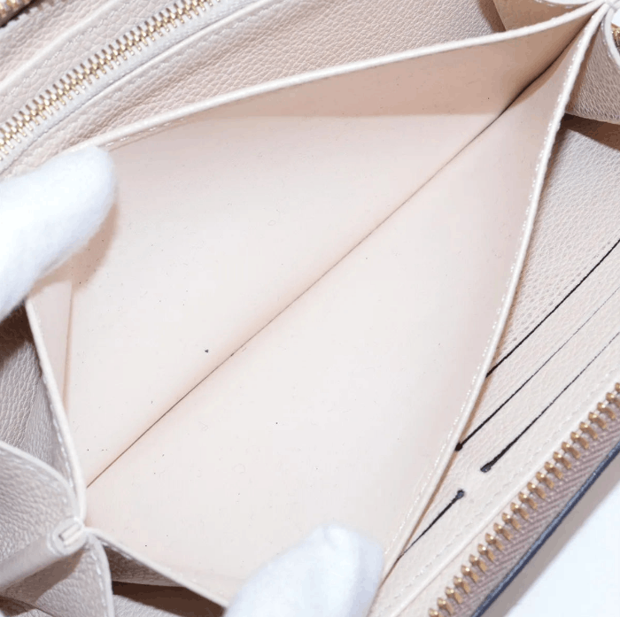 Louis Vuitton Monogram Bicolor Empreinte Zippy Wallet Creme x Bois de Rose Size ONE SIZE - 7 Thumbnail