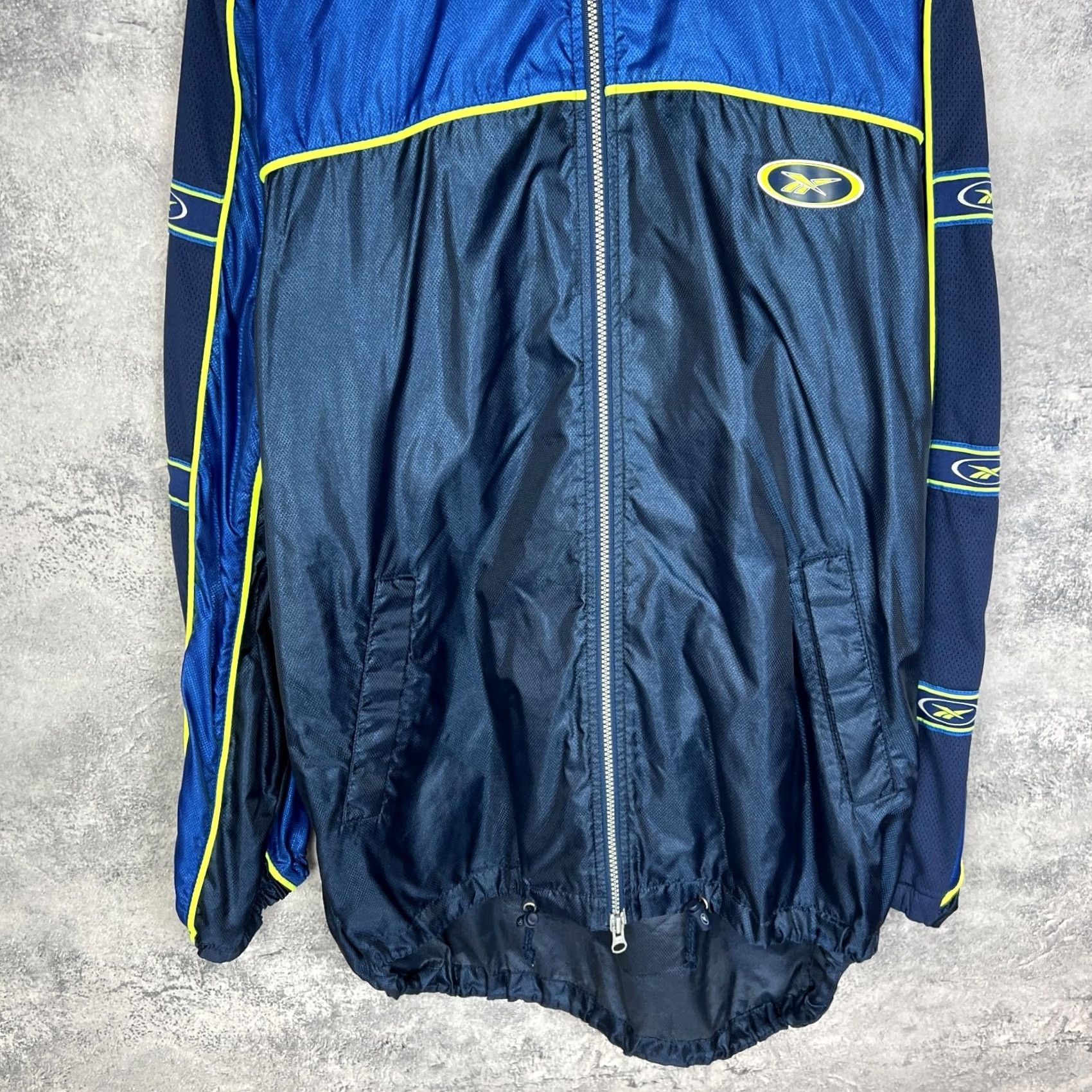 Reebok VINTAGE Reebok Track Jacket Men’s Blue Nylon L Jacket Size US L / EU 52-54 / 3 - 3 Thumbnail